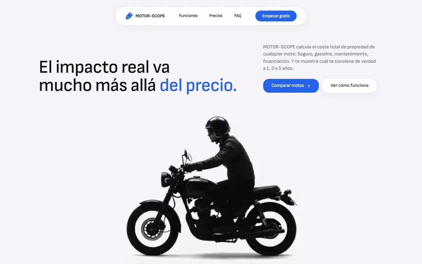 Captura de MOTOR-SCOPE: Comparador de motos